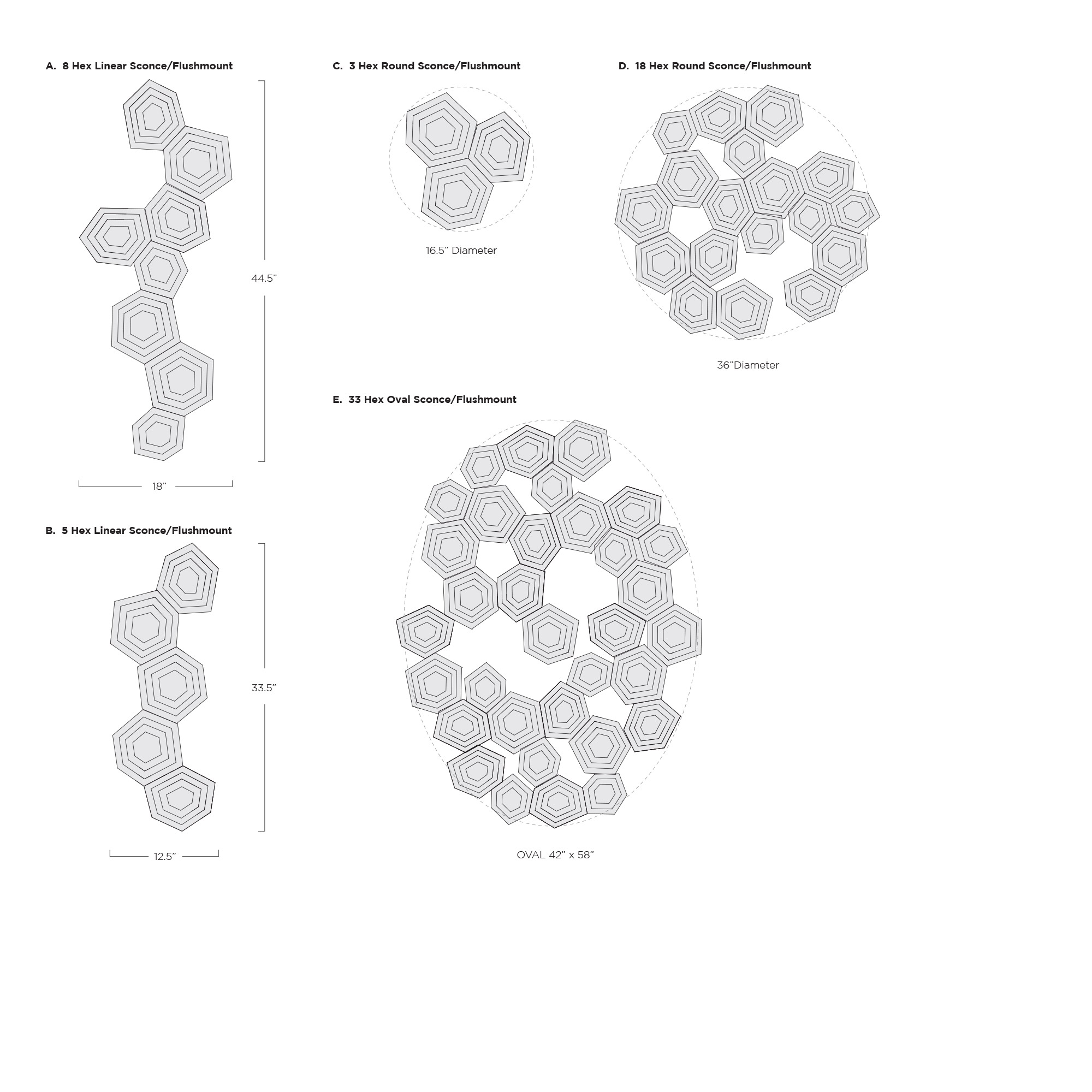 Tuell and Reynolds - Hive Linear Sconce