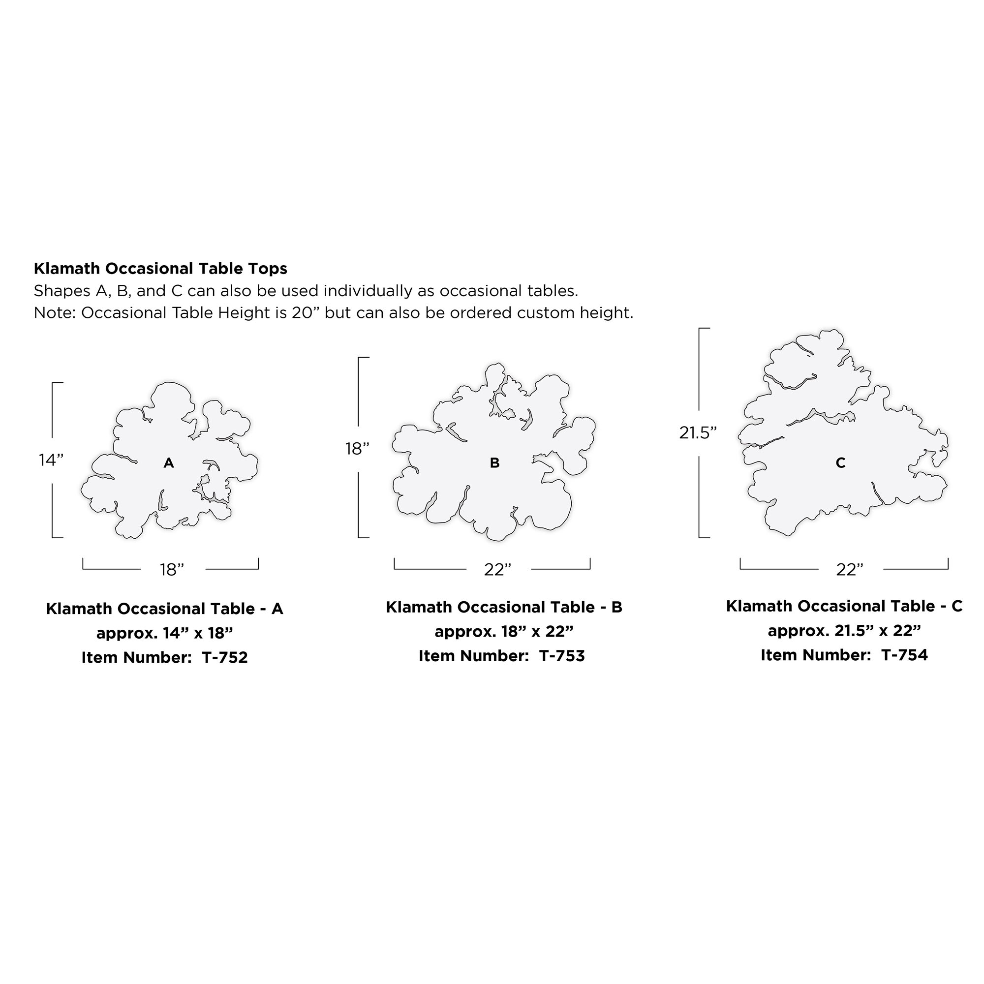 Tuell and Reynolds - Klamath Occasional Tables
