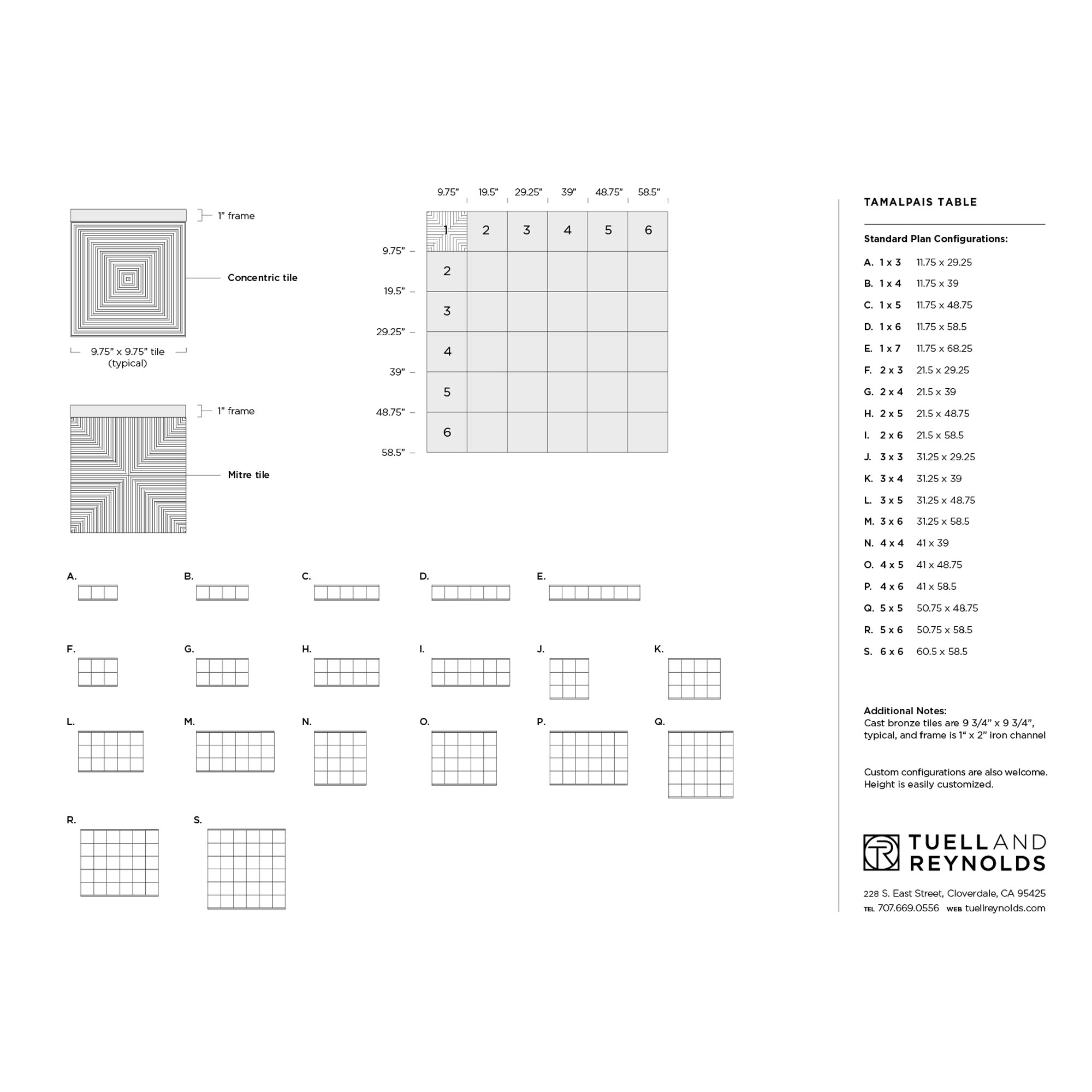 Tuell and Reynolds - Tamalpais Cocktail Table